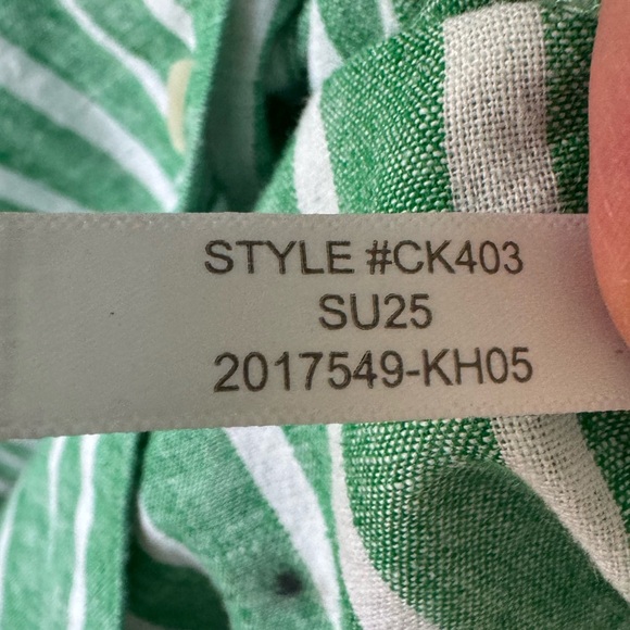 J Crew Striped linen-blend button-up shirt - Picture 7 of 8